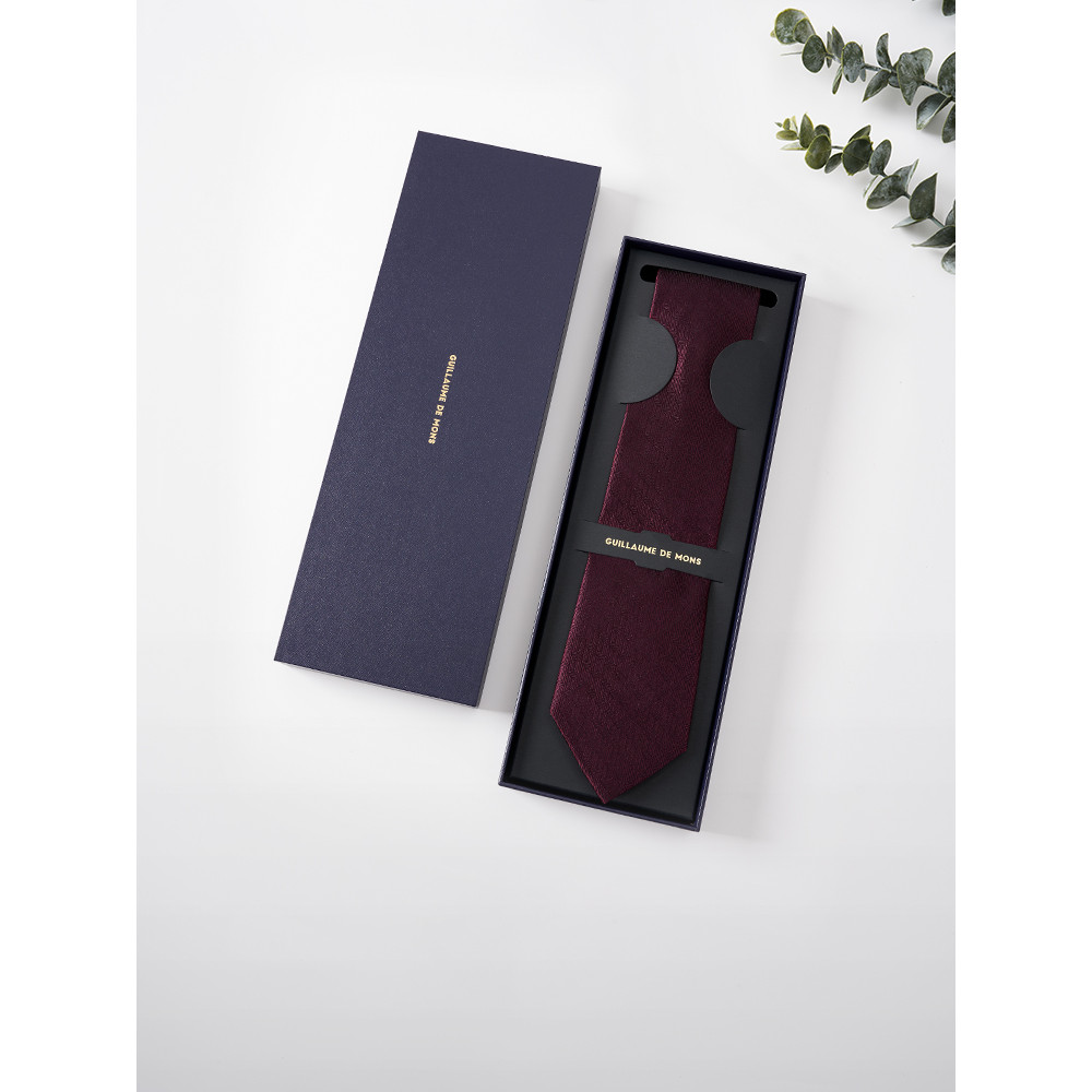 Vinho vermelho Retro terno gravata de seda masculino High-End amoreira seda negócios vinho noivo casamento gravata caixa