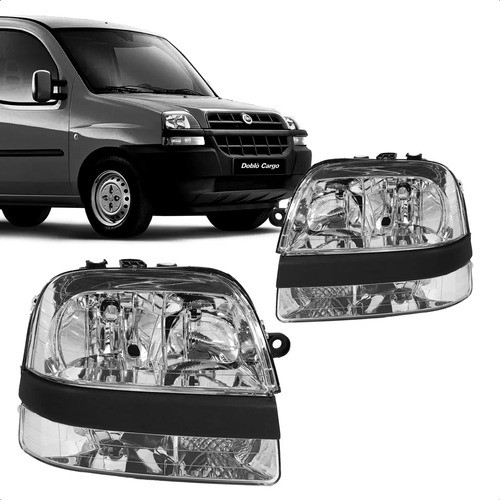 Par Farol Doblo 2001 2002 2003 2004 2005 2006 07 08 Cromado