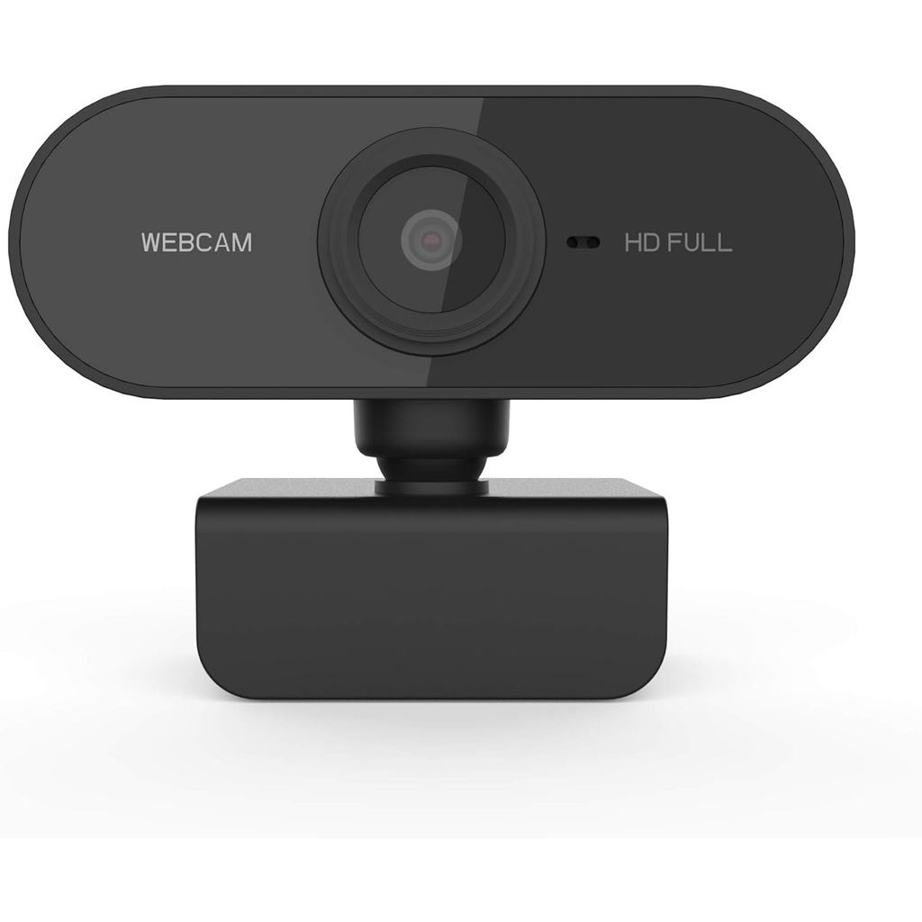 Câmera de computador, webcam para PC, full HD 1080p, ângulo amplo de 360 graus, vídeo a 30fps, webcam USB com microfone,
