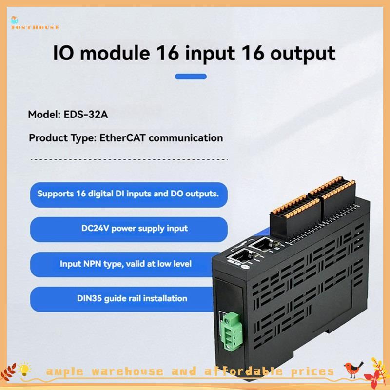 Codedclarkbrs4eds-32A Série EtherCAT Remoto IO Módulo De Aquisição De Dados Comunicação Ethernet Controlador PLC De 16 V