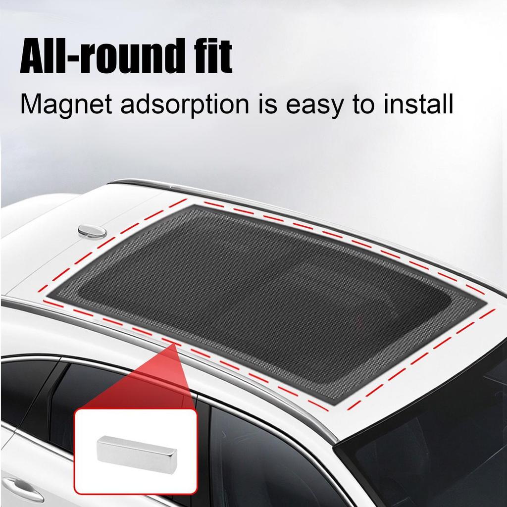 Teto Solar Magnético Moonroof Sombra De Sol Malha Toldos Do Telhado Carro Capa Acampamento Manter Os Bugs Fora Tela Anti