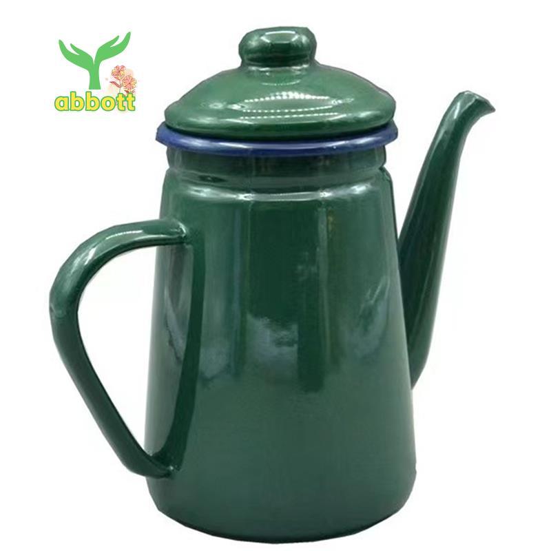 [Quick A] Bule Esmaltado Com Alça E Tampa , 1.1L , Chaleira Para Fogão Uso Diário