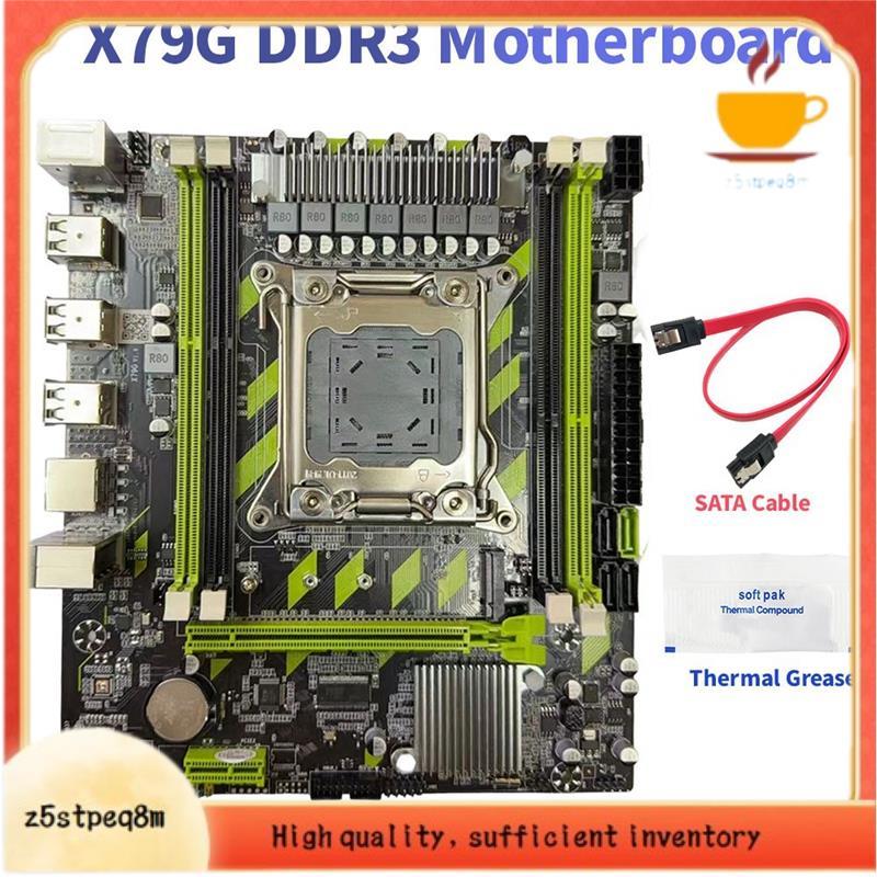 X79G DDR3 Placa-Mãe De Desktop LGA2011 4XDDR3 RECC Slots M . 2 NVME PCI-E X16 SATA3.0 Servidor X79 Para Jogos