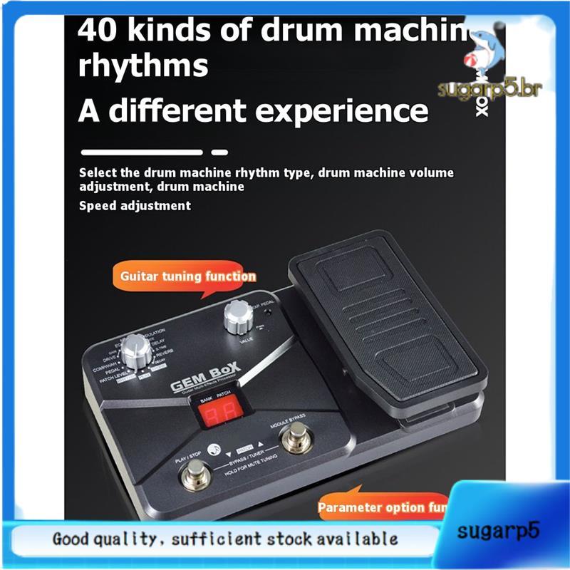 Máquina De Bateria Embutida Para Processador De Múltiplos Efeitos De Guitarra Amplificador Com Pedal De Expressão 60