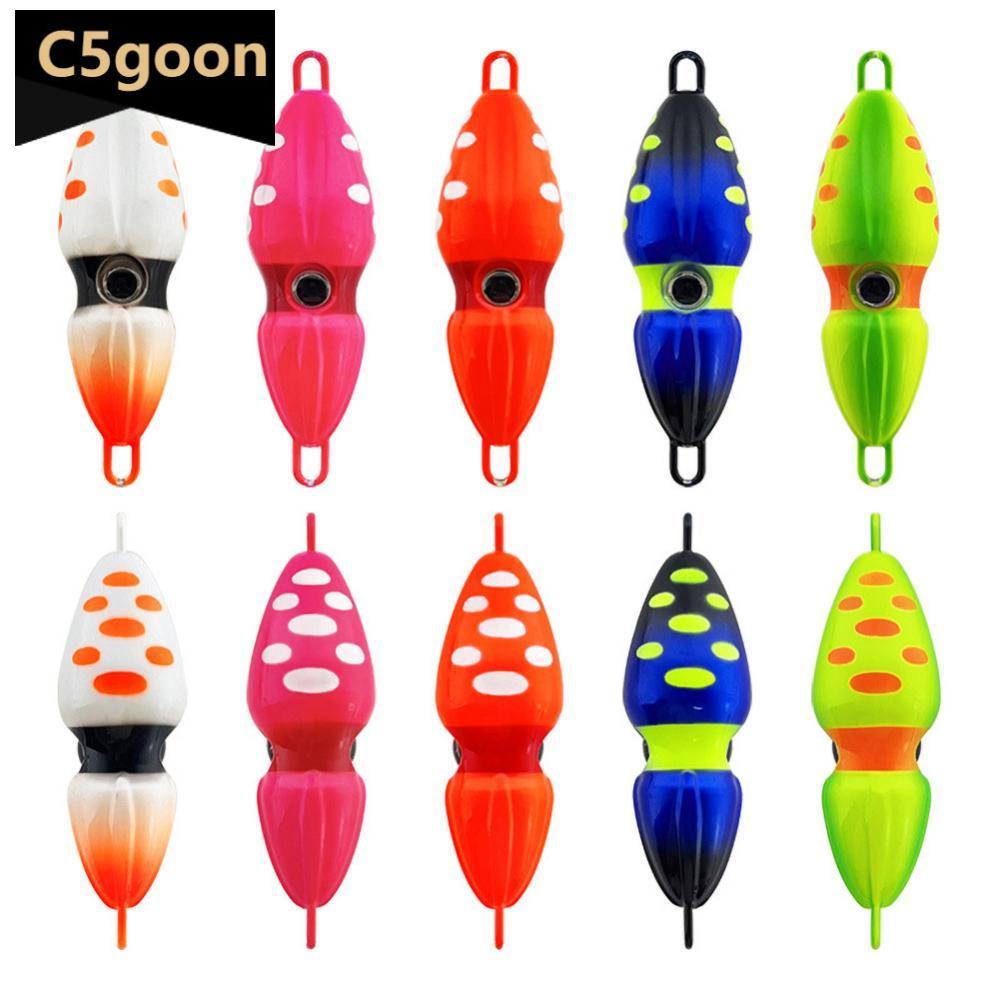 C5GOON 40G/60G Forma De Cabaça Jig De Afundamento Rápido De Baixa Resistência Long Cast Biônico Amendoim Lula Brilha No