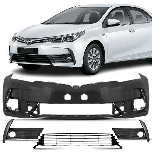 Kit Parachoque Dianteiro Corolla 2018 2019 Sem Milha