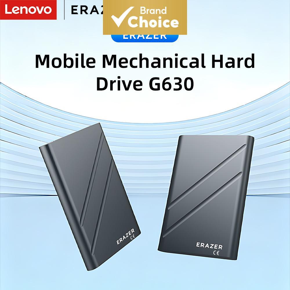 Disco rígido externo portátil Lenovo ERAZER G630 1 TB, conexão USB 3.0, velocidade de transferência de até 150 MB/s,