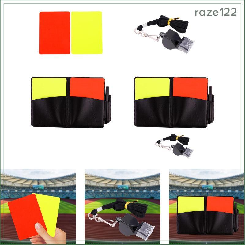 [Raze122] Conjunto De Cartões De Árbitro De Futebol Advertência De PVC Acessórios Para Jogos Hóquei Campus Esportes Ao A
