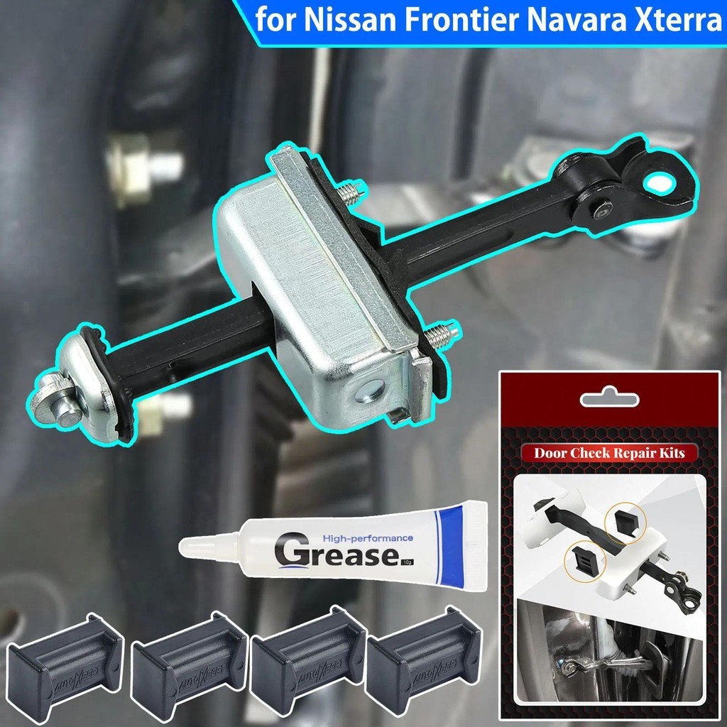 Correia De Verificação Da Porta Do Carro Assy Limitador Jam Kit Reparo Rolha Amortecimento Para Nissan Frontier Navara X