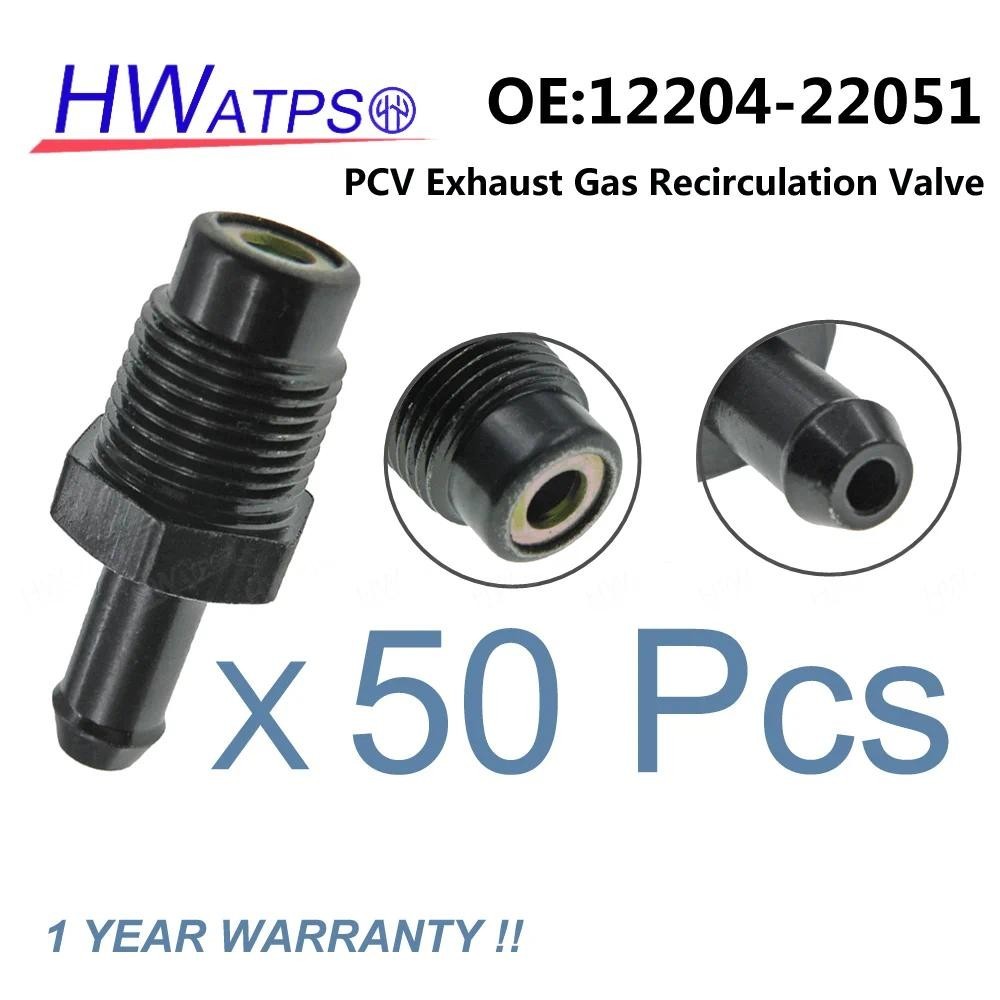 50 Peças Válvula PCV Para Toyota Celica Corolla Matriz MR2 Solara Sienna Highlander Lexus ES300 ES330 RX300 12204-22051