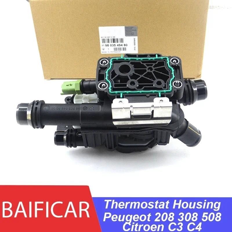 Nova Caixa Do Termostato Líquido Refrigerante Baificar 9803549480 9850364680 Para Peugeot 208 308 508 Citroen C3 C4