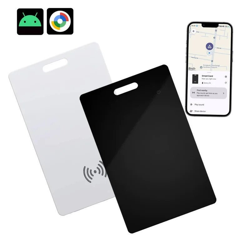 Cartão Rastreador De Carteira Android À Prova D'água-Etiqueta De Ar Recarregável Para Carregamento Sem Fio Do Dispositiv