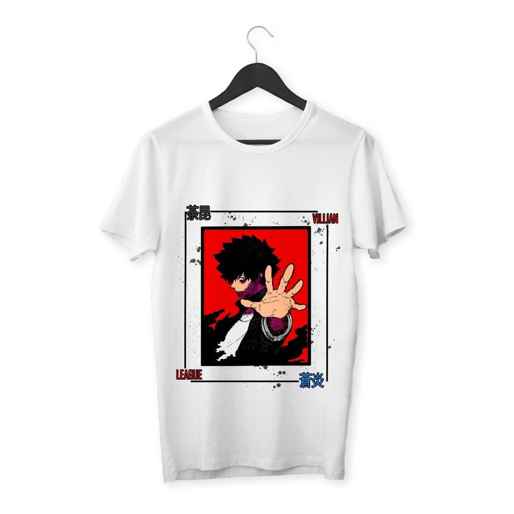 Camiseta Infantil Anime My Hero Academia Dabi Niños Camisa Adolescentes Poliéster | Anime Geek Presente Criança