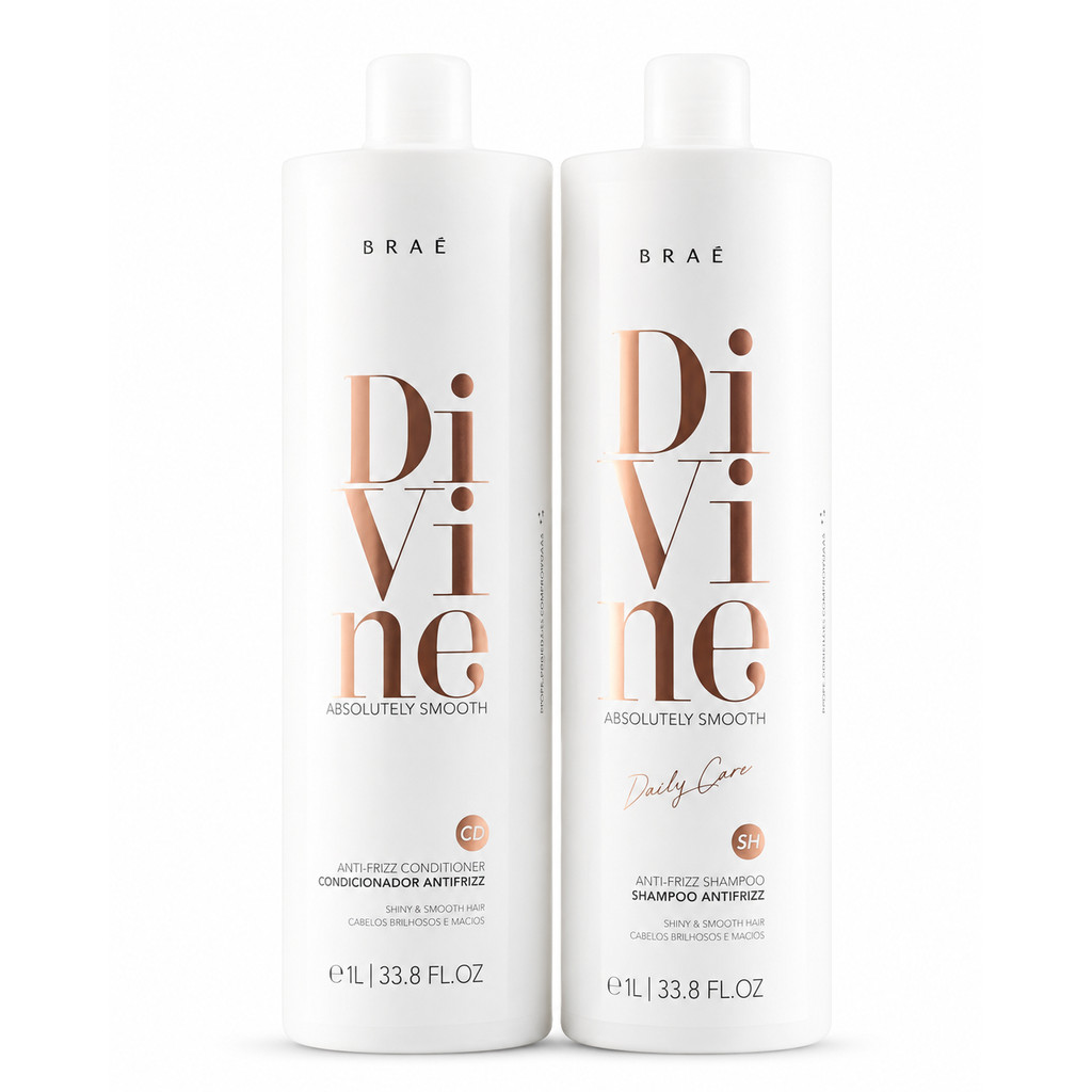 Kit Braé Divine Smooth Shampoo E Condicionador 1 Litro