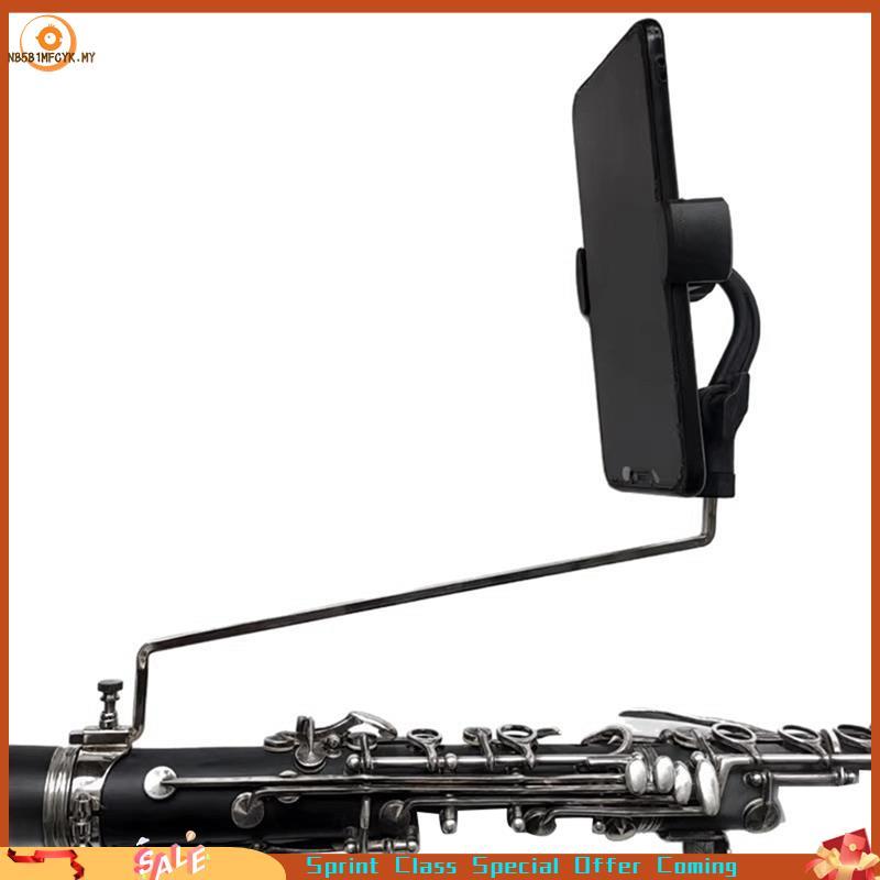 [Best-seller] Suporte Portátil Para Telefone Clarinete Com Clipe De Música Trompete Alto Sax Móvel Braçadeira Peças Inst