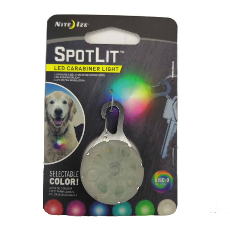 Americano Niteize Pet gota de água luz mágica cor fivela andando gato cão luminoso aviso pingente luminoso LED à prova d