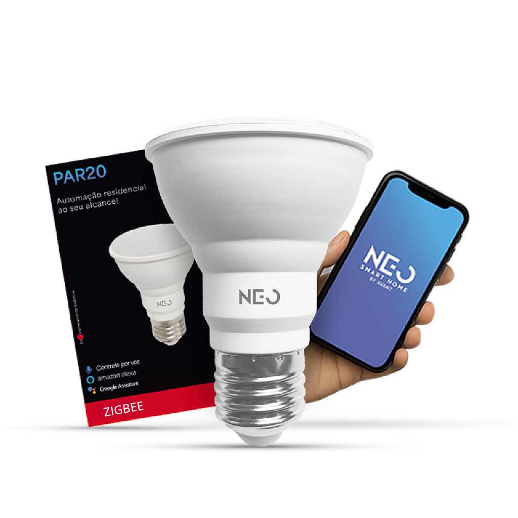 Lampada Led Par20 Smart Inteligente Zigbee 7w 2700K/6500K RGB Colorido E27 Branco Cod: 291990294 Neo Avant
