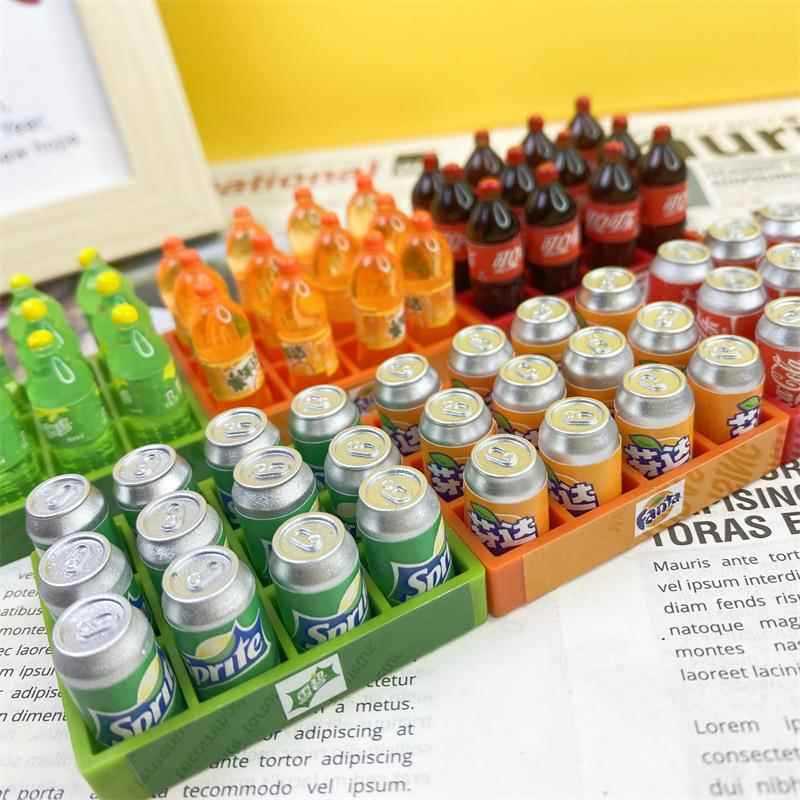 Mini supermercado lanches produtos pequenas prateleiras em miniatura simulação comida brinquedos bebidas crianças jogar
