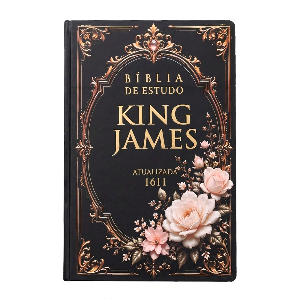 Bíblia de Estudo King James 1611 | KJA 400 Anos| Full Collor | Capa Dura Preta C