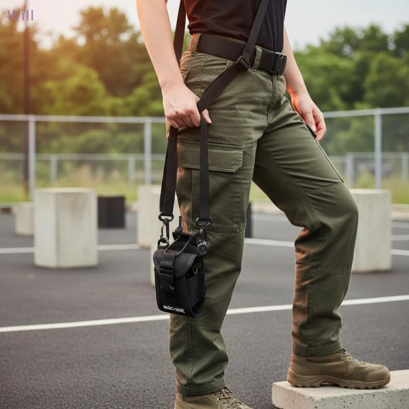 1 Conjunto De Bolsa De Cintura Titular Poeta MSC-20E Molle Rádio Walkie Talkie Portátil Interfone Coldre Transporte Para
