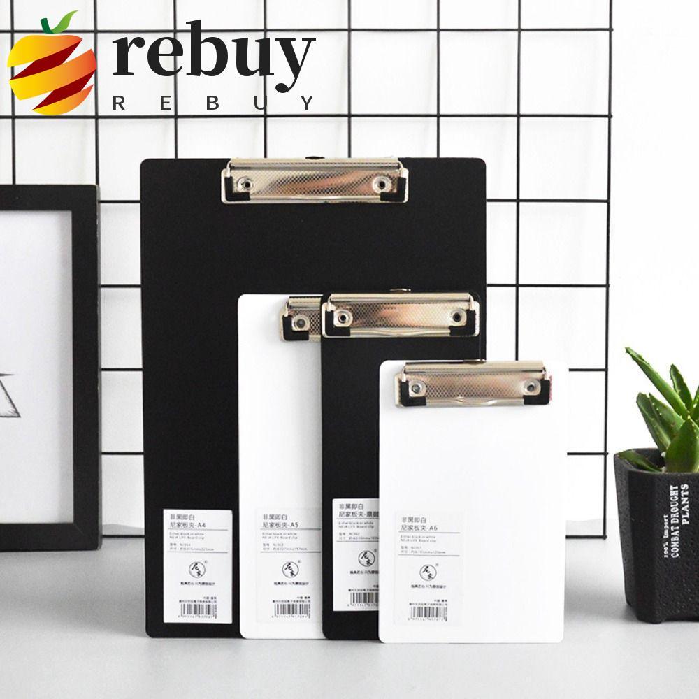 REBUY1 Prancheta De Escrita , Pasta De Documentos Para De Tablet A4 A5 A6 Arquivo , Preto E Branco