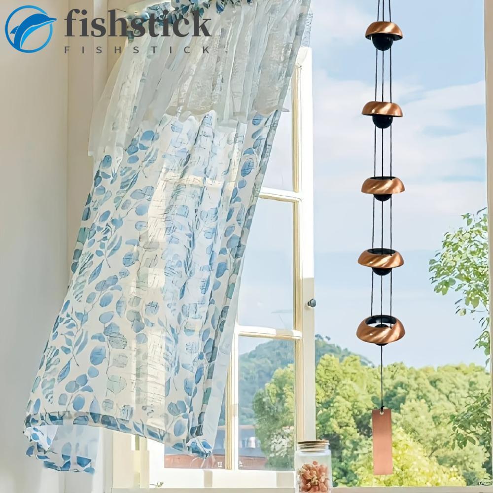 Sino De Vento Do Templo FISHSTICKA , Com Gancho Vintage Estilo Japonês Carrilhão De Metal , 3/5 Camadas