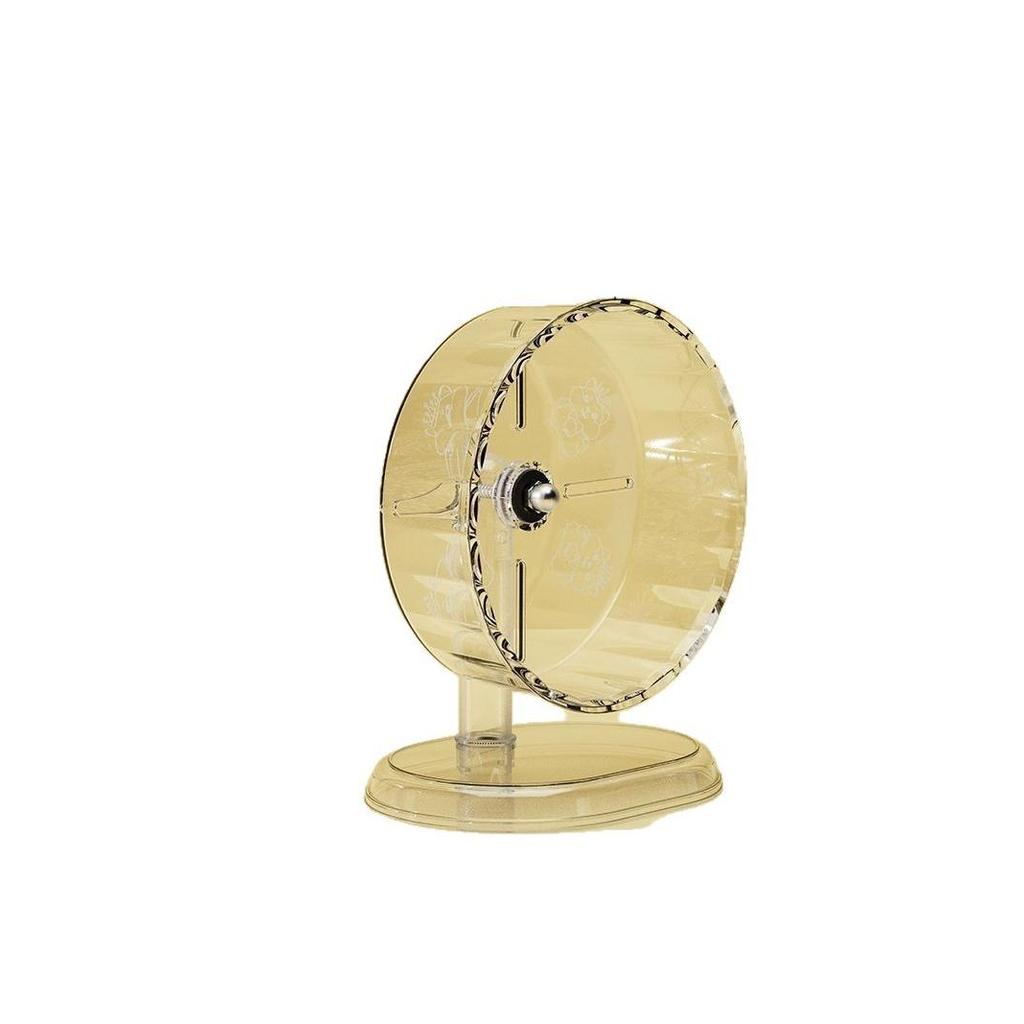 Meio roxo meio vermelho bonito animal de estimação urso dourado brinquedo roda de corrida mudo livre roda de corrida sup