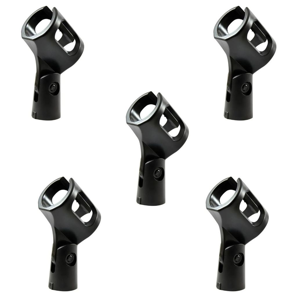 kit 5 Acessório Microfone Cachimbo Metal Preto Padrão