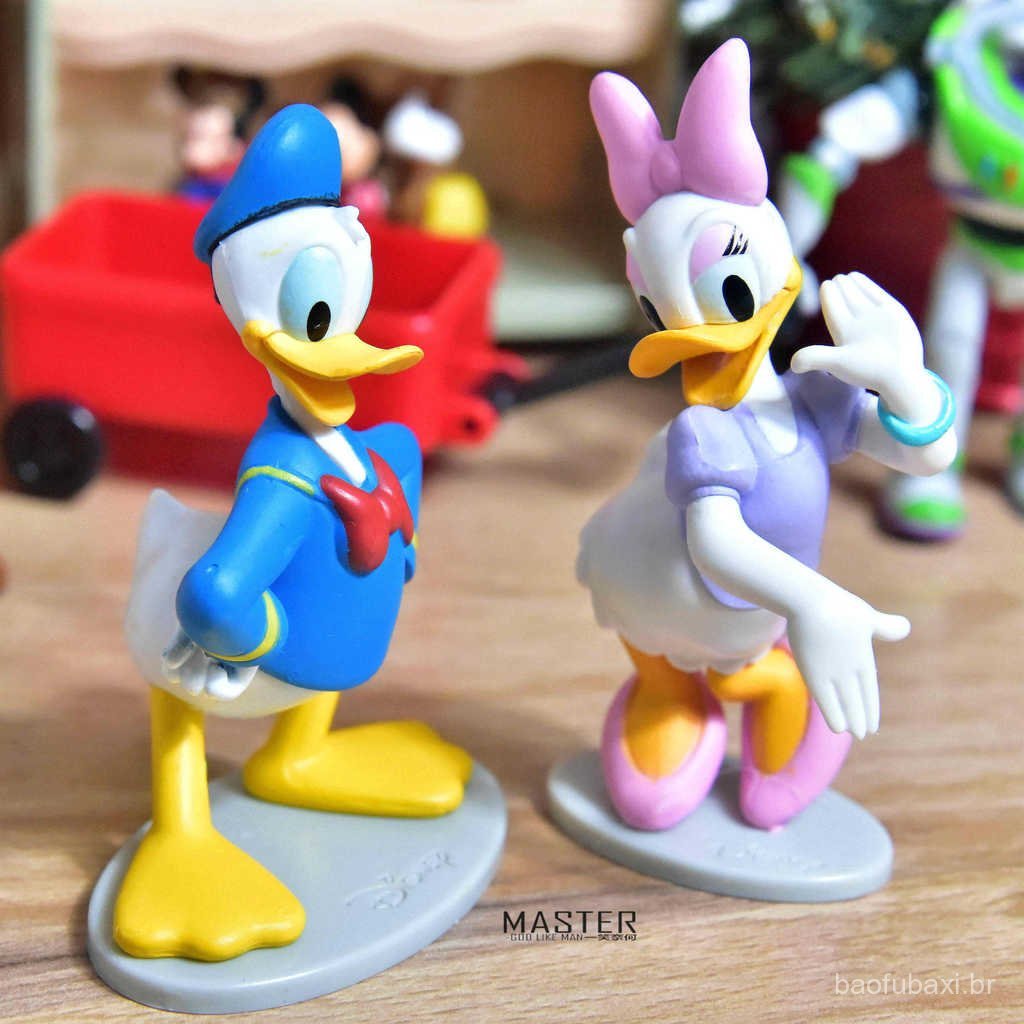 Novos produtos originais em grande quantidade, figuras de desenhos animados fofas do Pato Donald e da Margarida, brinque