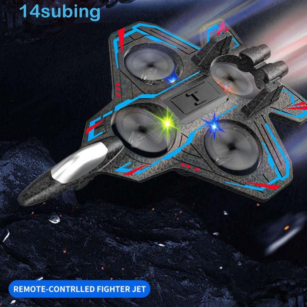 SUBING Lutador De Espuma Com Controle Remoto , Brinquedo De Helicóptero De Quatro Motores Sensor De Gravidade 2.4G Stunt