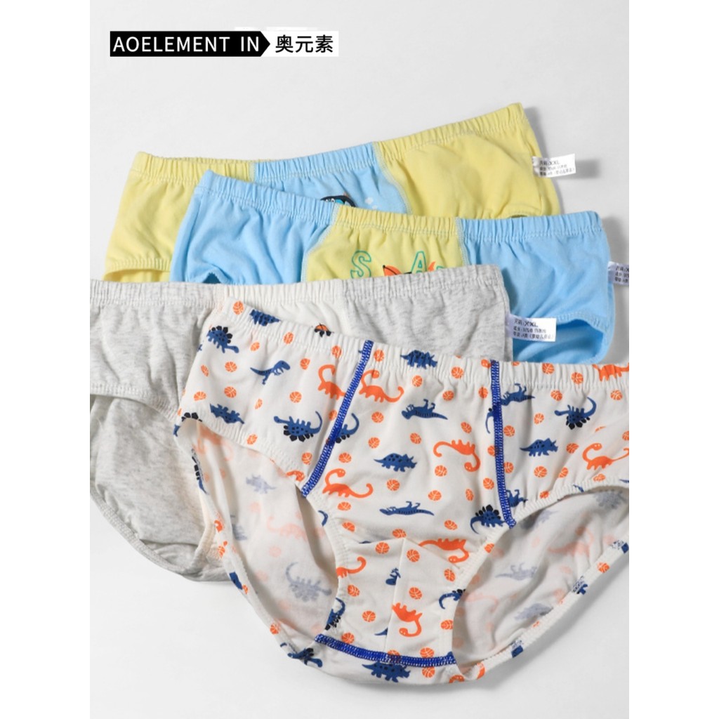 Meninos roupa interior de algodão cuecas infantis bebê não clipe bunda quatro cantos meninos médio grande crianças roupa