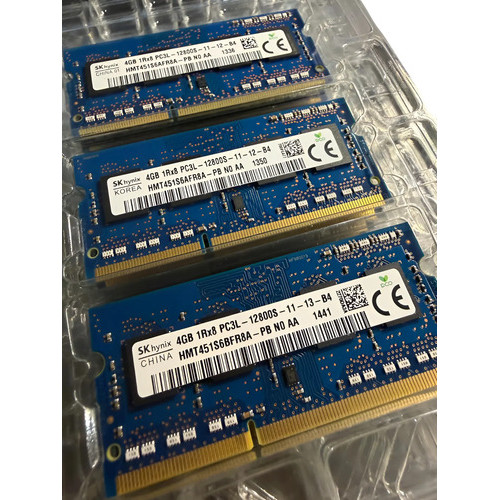 Memoria 4gb Ddr3l 1600mhz Pc3l-12800s 1rx8 Hynix 11-13-b4
