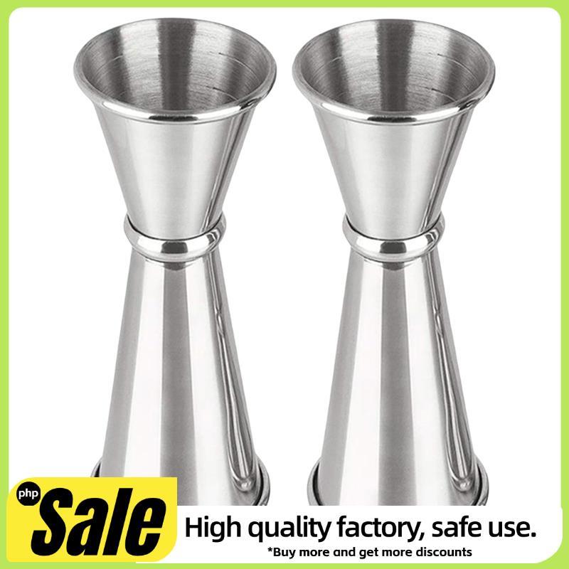 Jigger De Coquetel 2 Onças 1 Onça , 2 Peças Para Bartender , Acessórios De Bar De Copo De Medição Prateado
