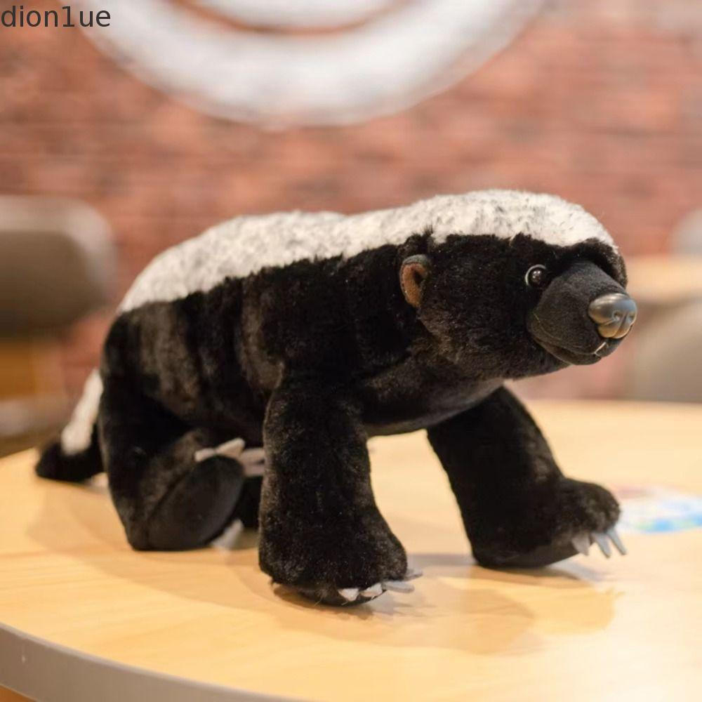 DION1UE Badger Mongoose Plush , Animal Selvagem Decoração De Quarto Texugo Mel Brinquedo , Simulação De Desenhos Animado