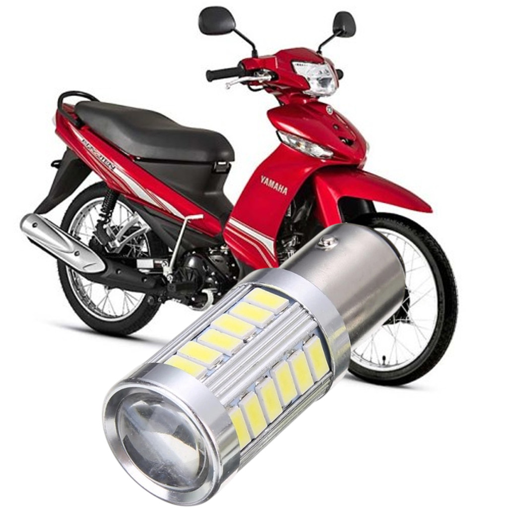 Lampada Ultra LED Luz de Freio e Lanterna Traseira P21/5W Moto  Yamaha T 115 Crypton 2010 a 2016