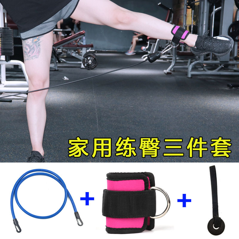 Porta tensão corda acessórios pórtico perna exercício Hip exercício Fitness elástico pé anel Legging fivela tornozelo ci