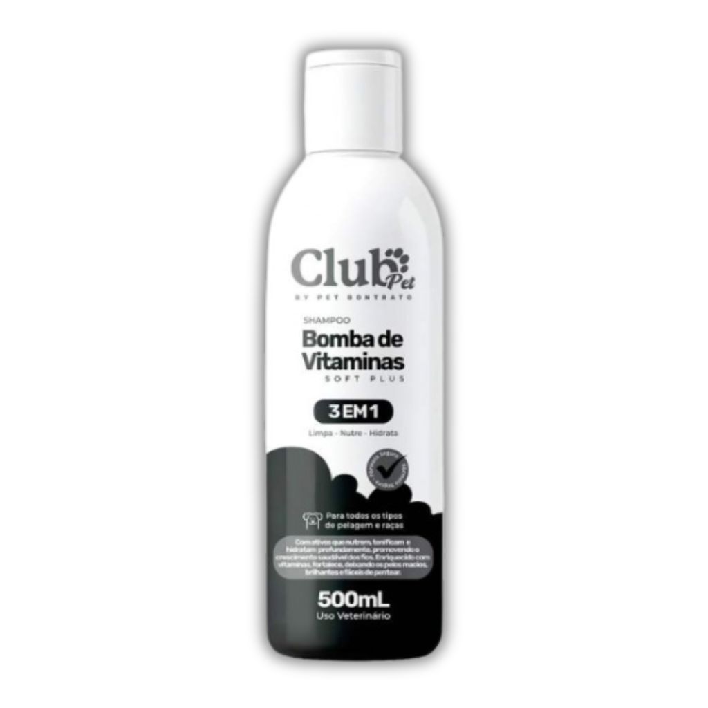 SHAMPOO PARA CÃES BOMBA DE VITAMINAS 3em1