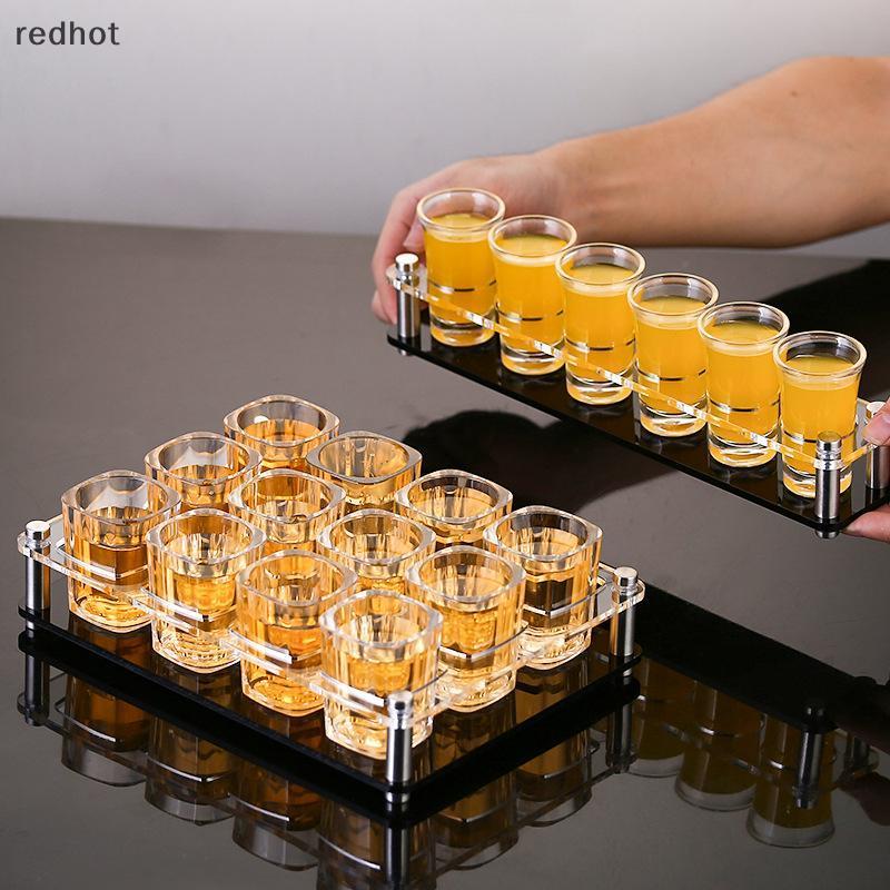 Suporte De Copo De Vidro Com 6 12 24 Furos , Display Acrílico , Armazenamento De Vinho , Organizador Durável Para Bancad