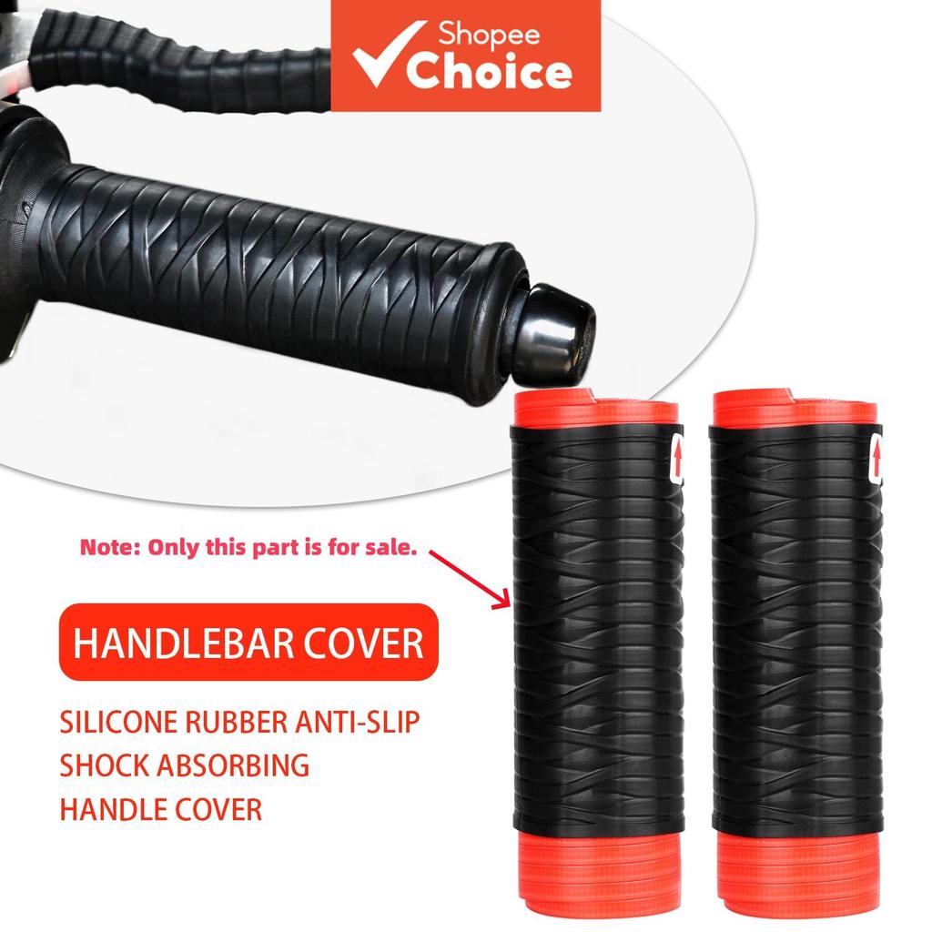 2 peças capa protetora universal adaptável para manopla de motocicleta, manga antiderrapante para manete de freio, serve