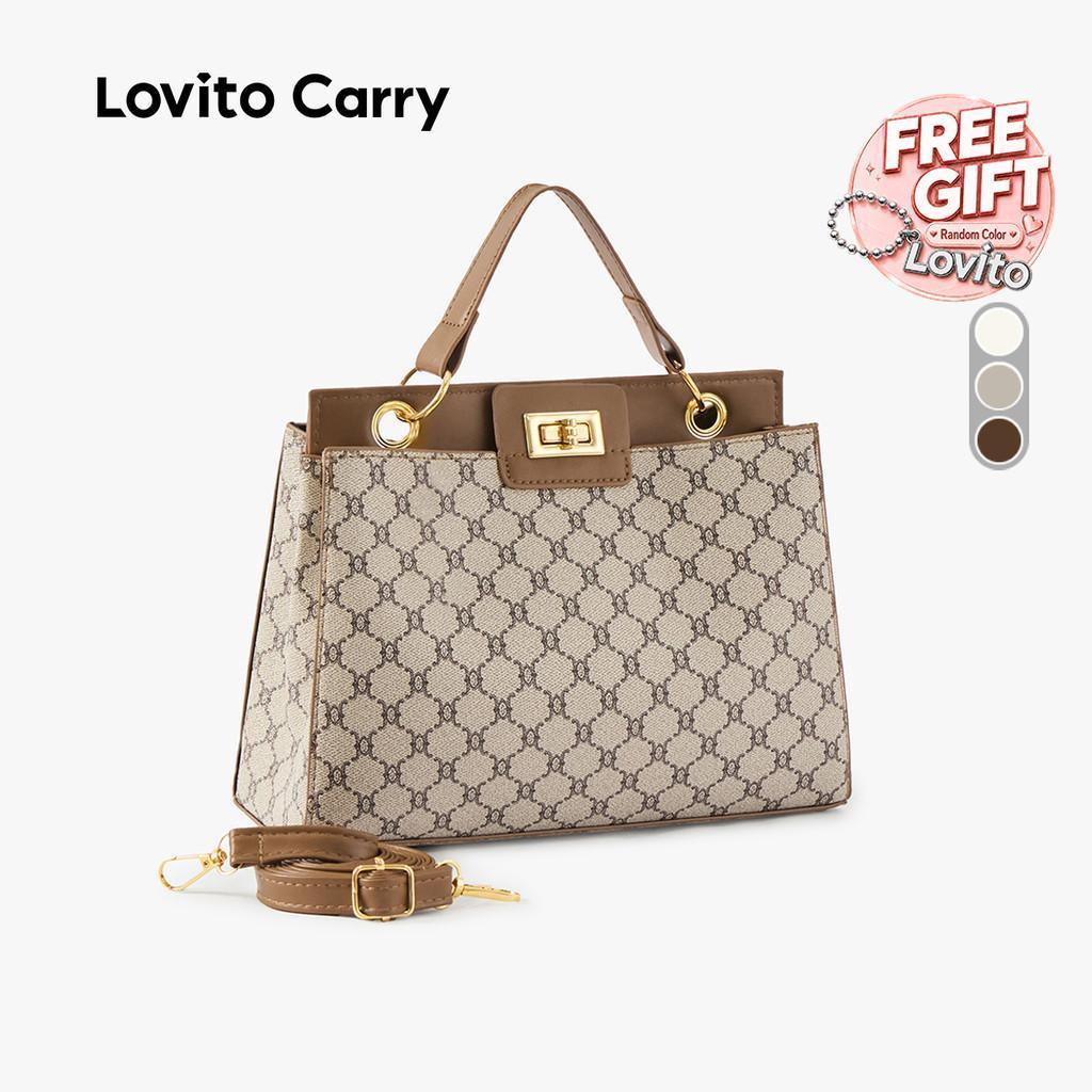 (Lovito Carry) Bolsa De Ombro Pequena De Luxo Feminina Para Presbiopia LR27A156