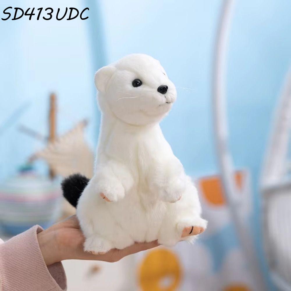 SD413UDC Weasel Rat Plush Toy , Realistice Stuffed Doll Lovely Cartoon