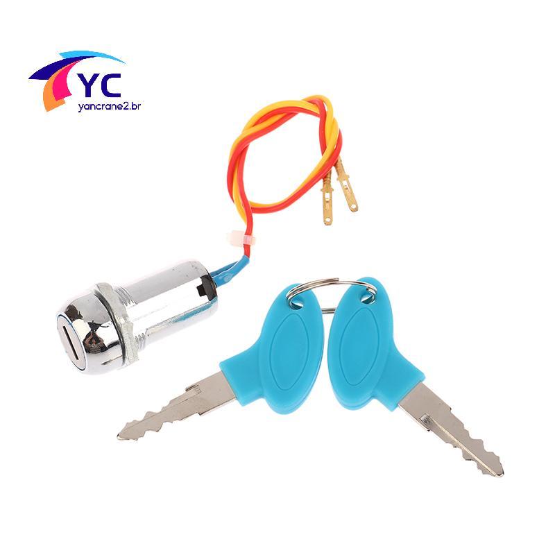YCBR Nova Chegada 1 Conjunto De Interruptor De Chave De 2 Fios Lo Motocicleta Go Kart Scooter Interruptores De Bicicleta
