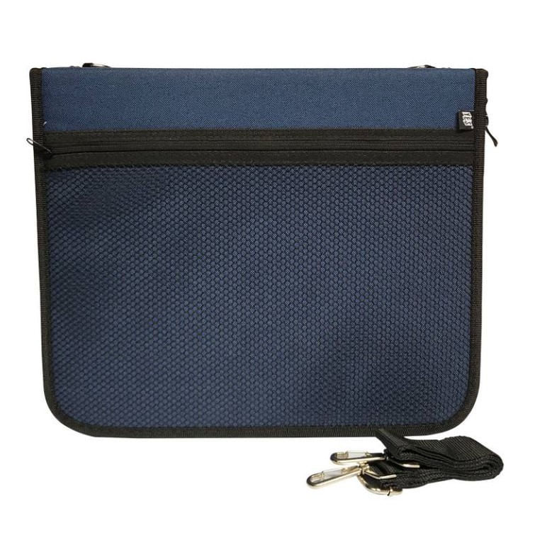 Fichário com Zíper Ofício 4 Argolas c/ Alça - SY045 - Yes AZUL