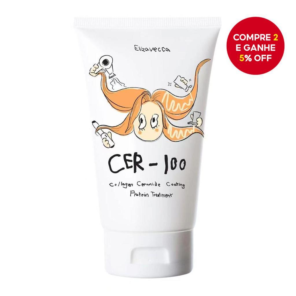 Elizabeth Reparação de Ressecamento, Melhora do Frizz, Máscara Capilar Condicionante para Cabelos Lisos 100ml