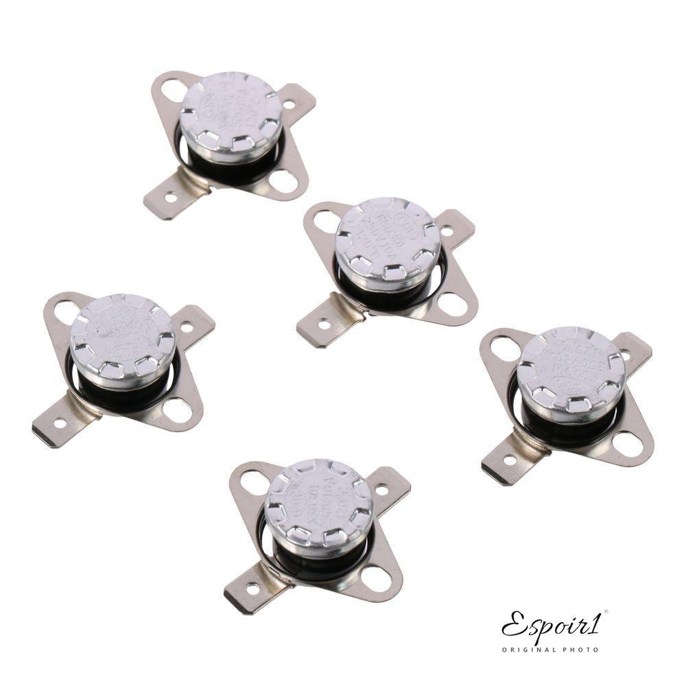 ESPOIR 5 Peças Termostato , Interruptor De Temperatura KSD301 Normalmente Fechado , Durável Nc Ajustar 120 C/248 F Contr