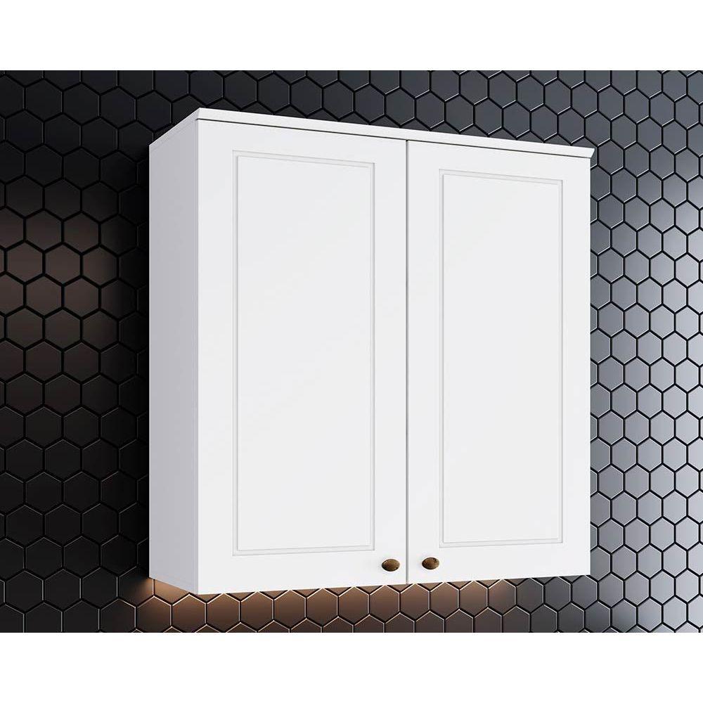 Módulo Cozinha Henn Americana Armário c/ 2 Portas 80cm Branco