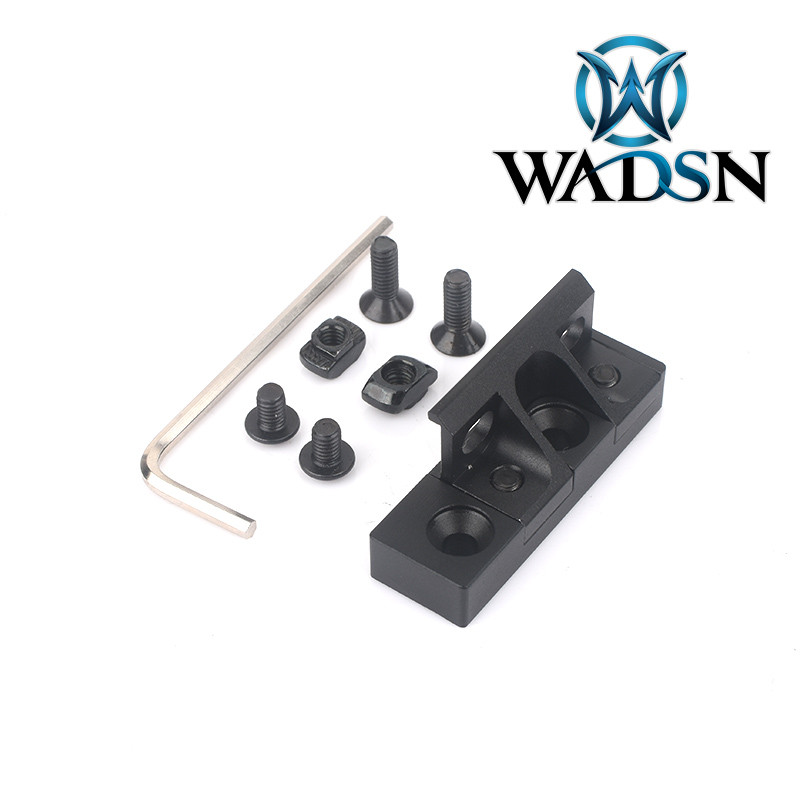Wadsn Wadsn M300/M600 Lanterna tática de luz forte M-LOK keymod Base Vertical preta