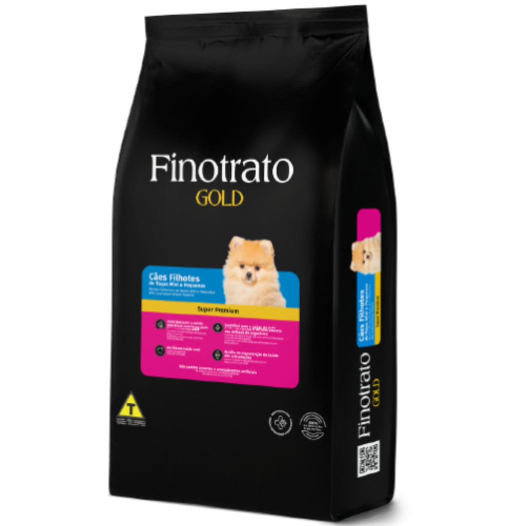 Ração Para Cachorro Finotrato Gold Cães Filhotes de Raças Mini e Pequenas 10 kg