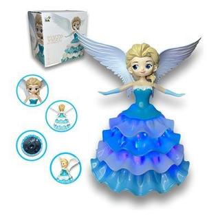 Boneca Elsa Frozen Bailarina Com Som Luzes E Dança