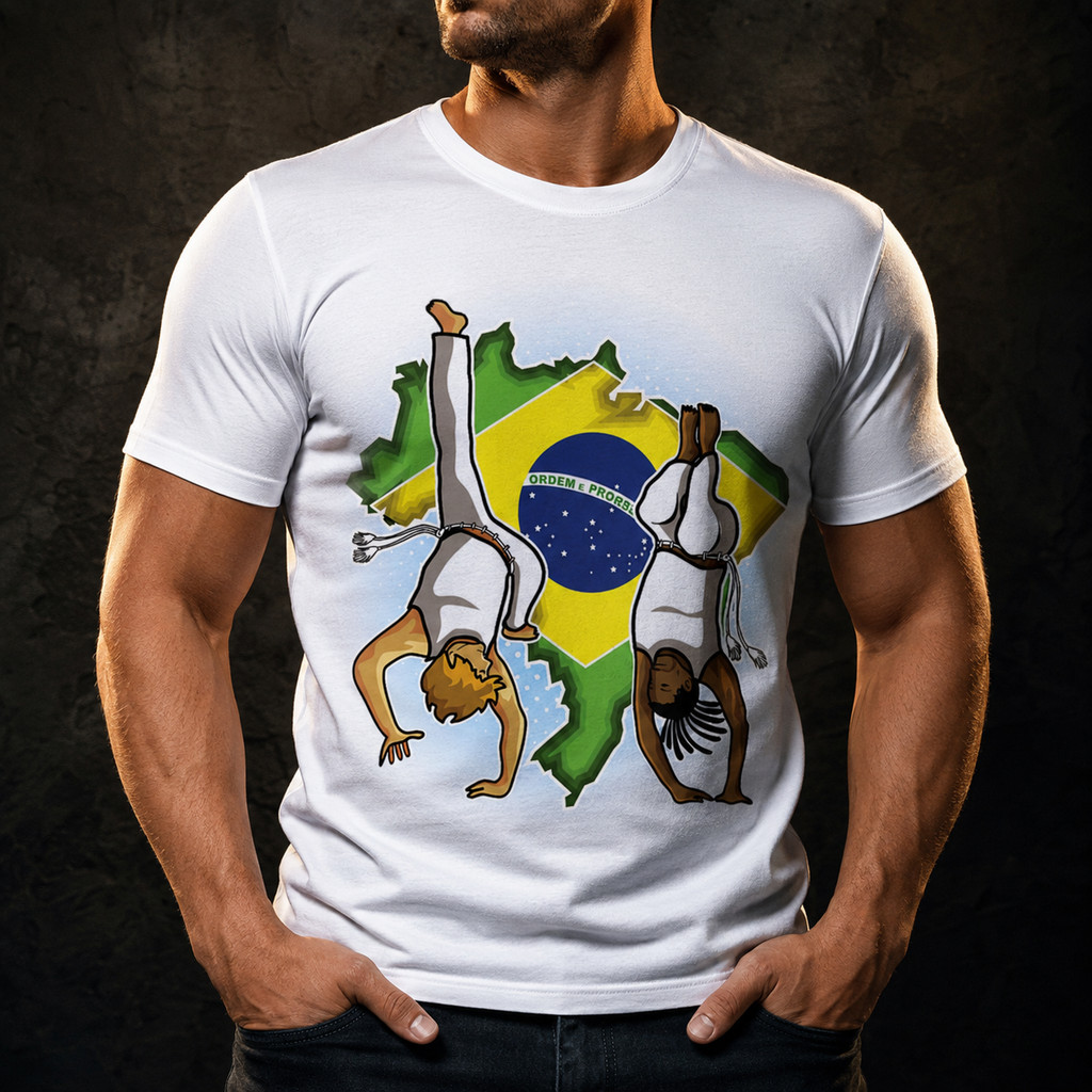 Camiseta Capoeira Dança Cultura Gingado Berimbau - Dicelli